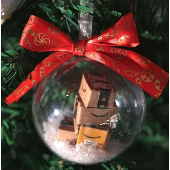 Amazon package from Santa Funny Christmas ornament - Picture 2 of 4